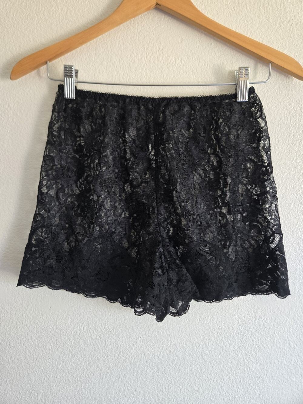 Josie Natori Black Lace Shorts Coquette Lingerie Festival Sm Boudoir Whimsigoth